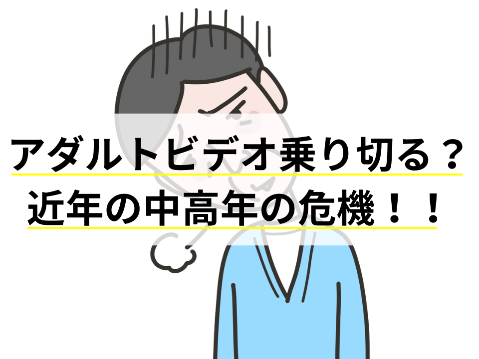 アダルトビデオ（DVD）で乗り切る？近年の中高年の危機！！